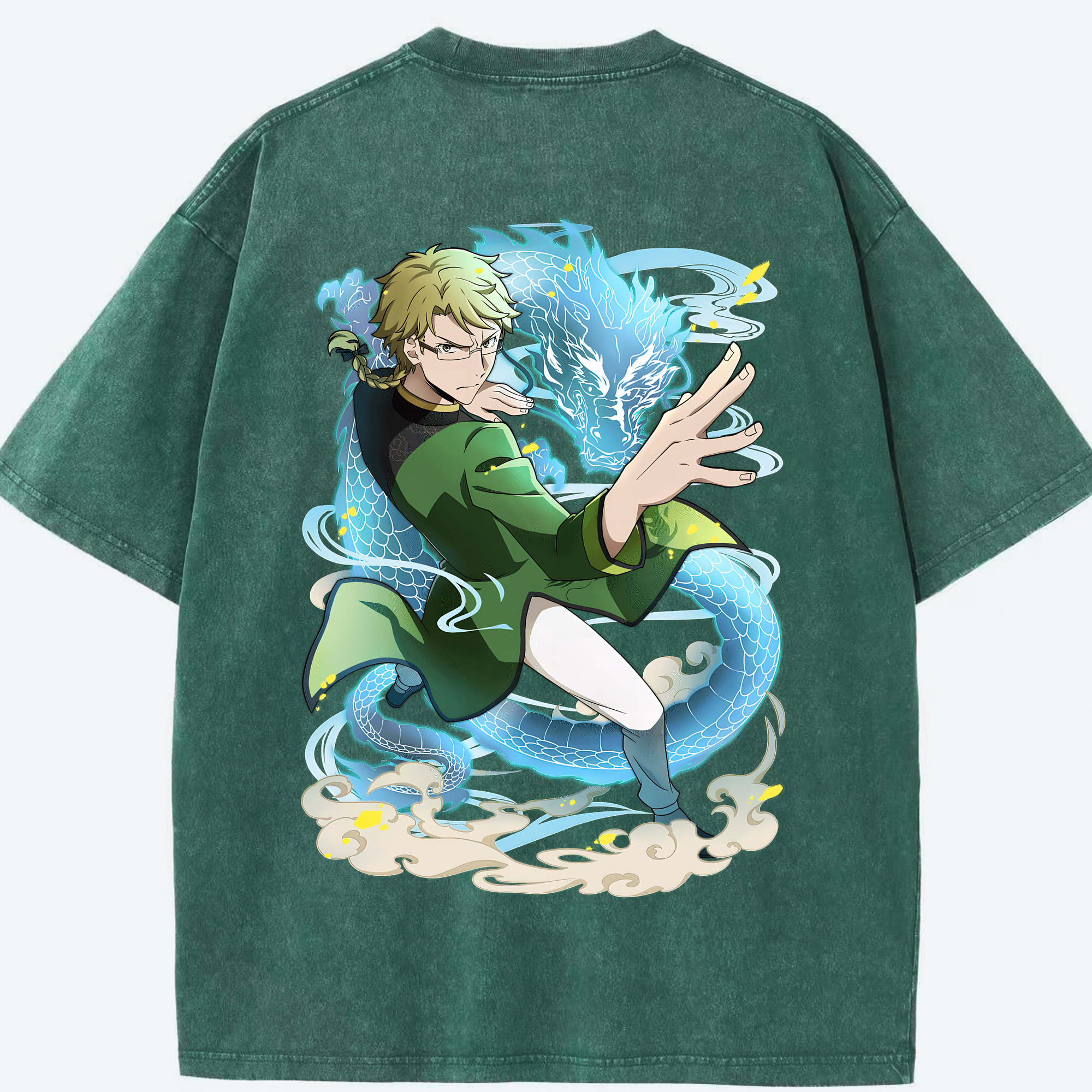 （画像用） 文豪ストレイドッグス Bungo Stray Dogs 綿100% ヴィンテージ風 半袖Tシャツ（背面プリント）